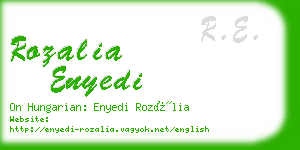 rozalia enyedi business card